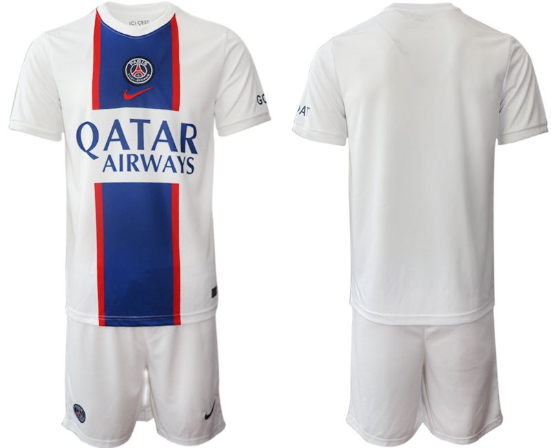 Men 2022-2023 Club Paris St German away white blank Soccer Jerseys